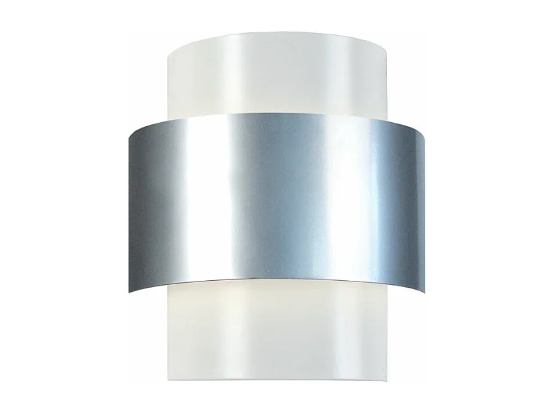 Aplique TOSEL SESSANTA metal meio cilindro cinza D17,5 x  H11  cm