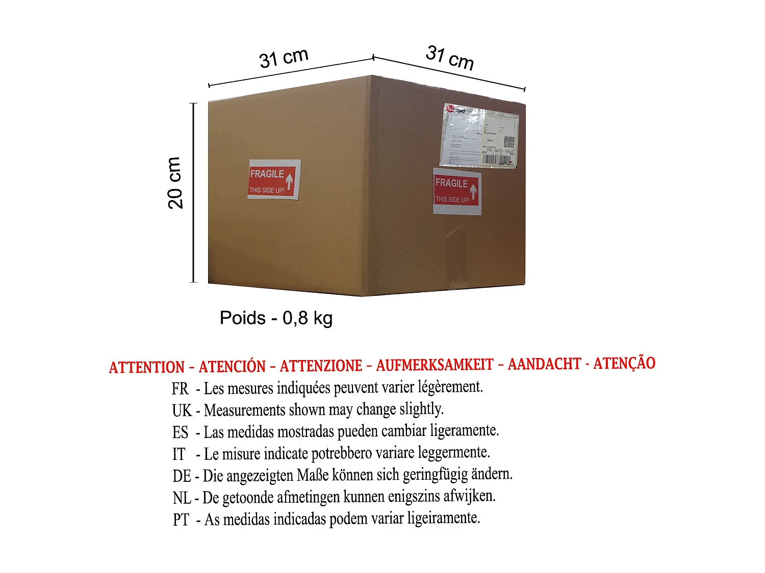 Aplique TOSEL ,metal,Aluminio , P 12,5xD11xD 29,5cm
