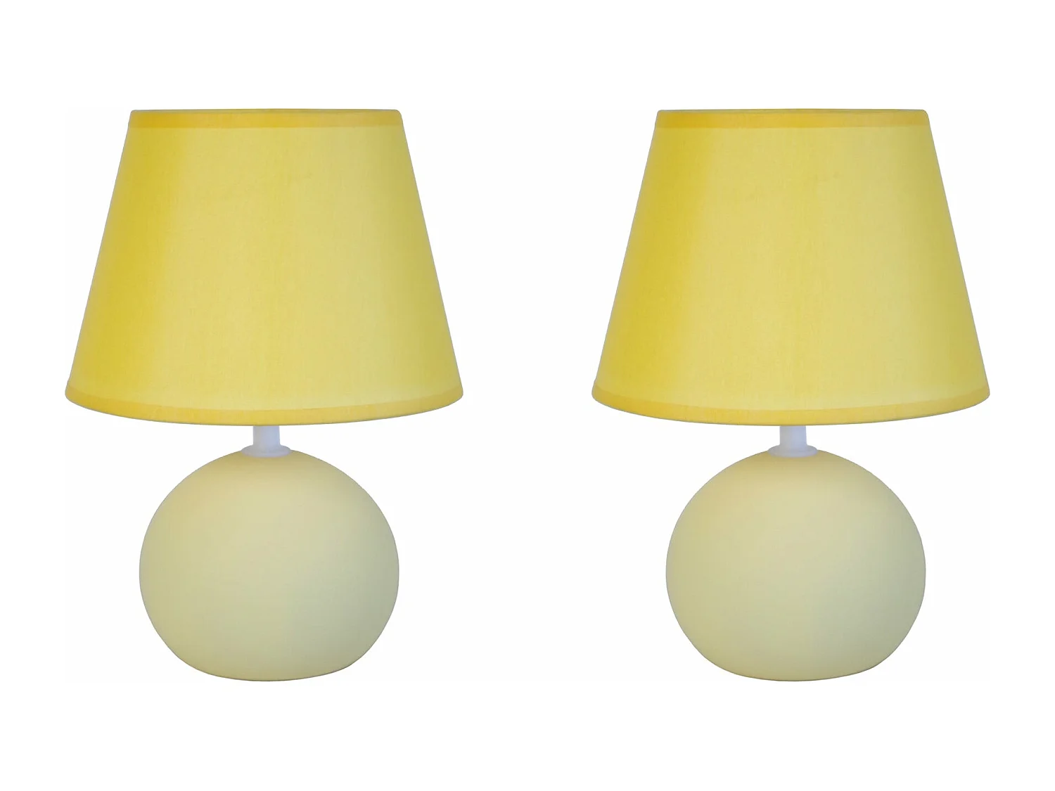 Abajur TOSEL MANON LT2 tecido coluna bege D22 x  H50  cm