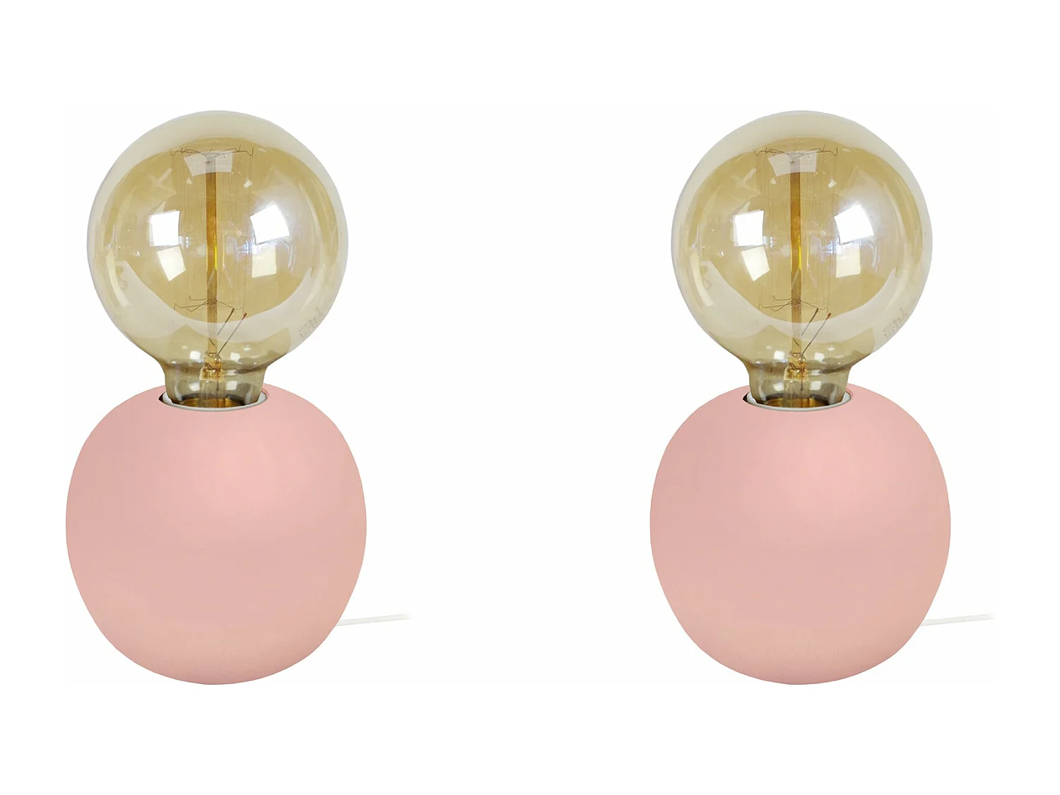 Abajur TOSEL BOIS CONE LT2 lâmpada decorativa cônico amarelo D11 x  H18,5  cm