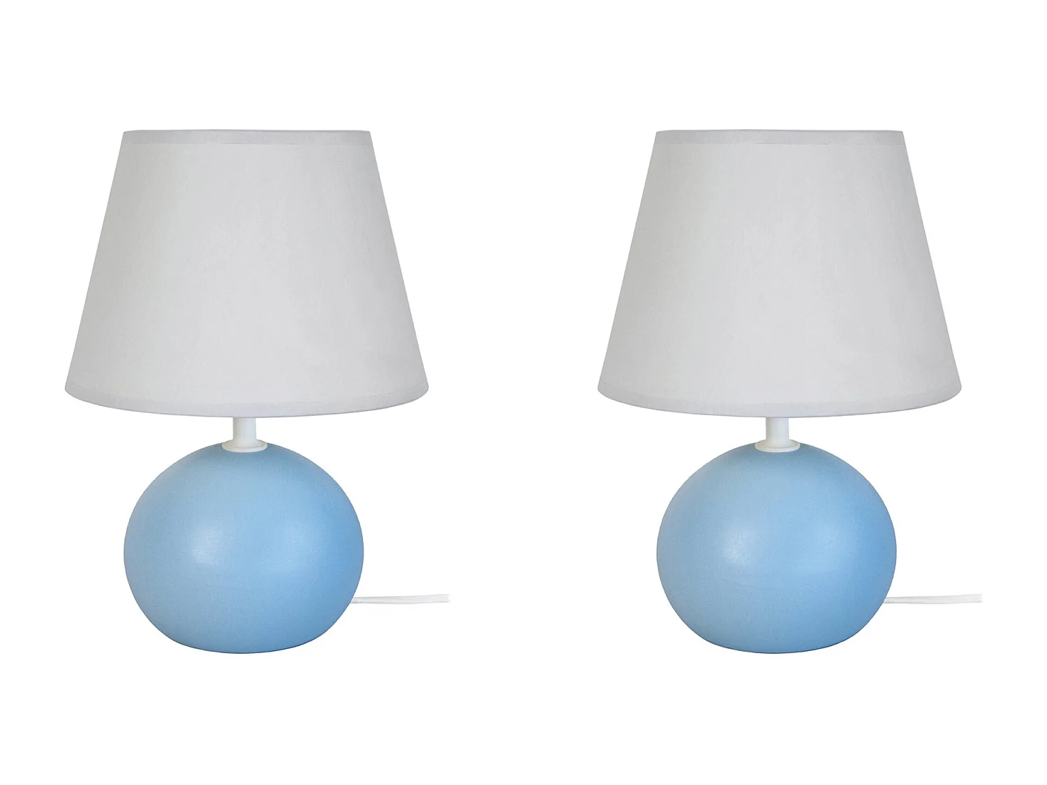 Abajur TOSEL MANON LT2 tecido coluna cru D22 x  H50  cm