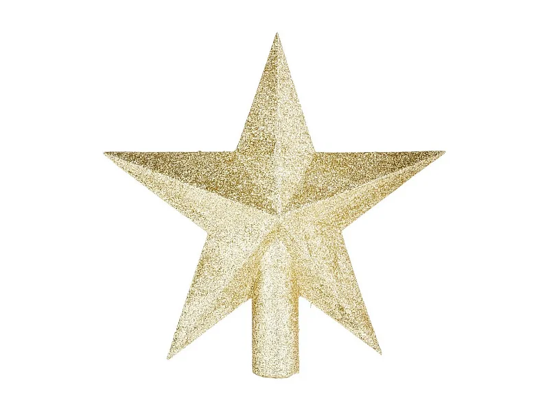 Cimier Étoile Déco "Paillettes" 22cm Or