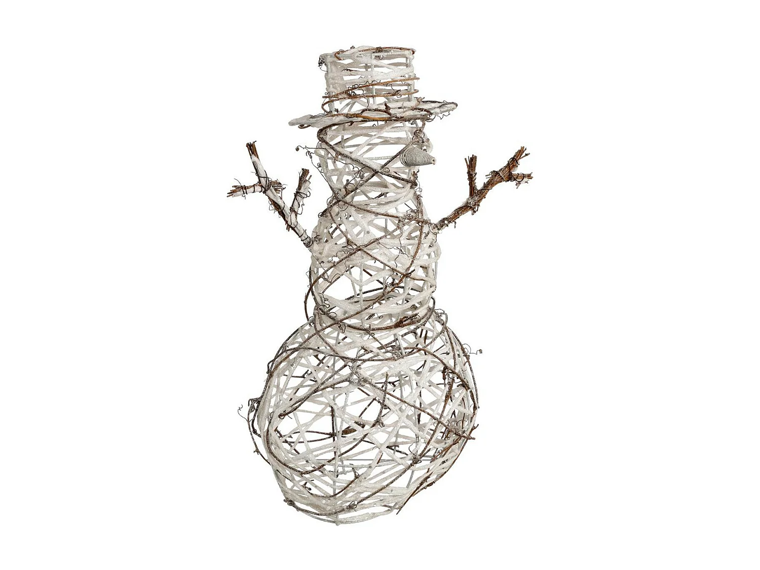 Bonhomme de Neige "Marron Glacé" 42cm Beige