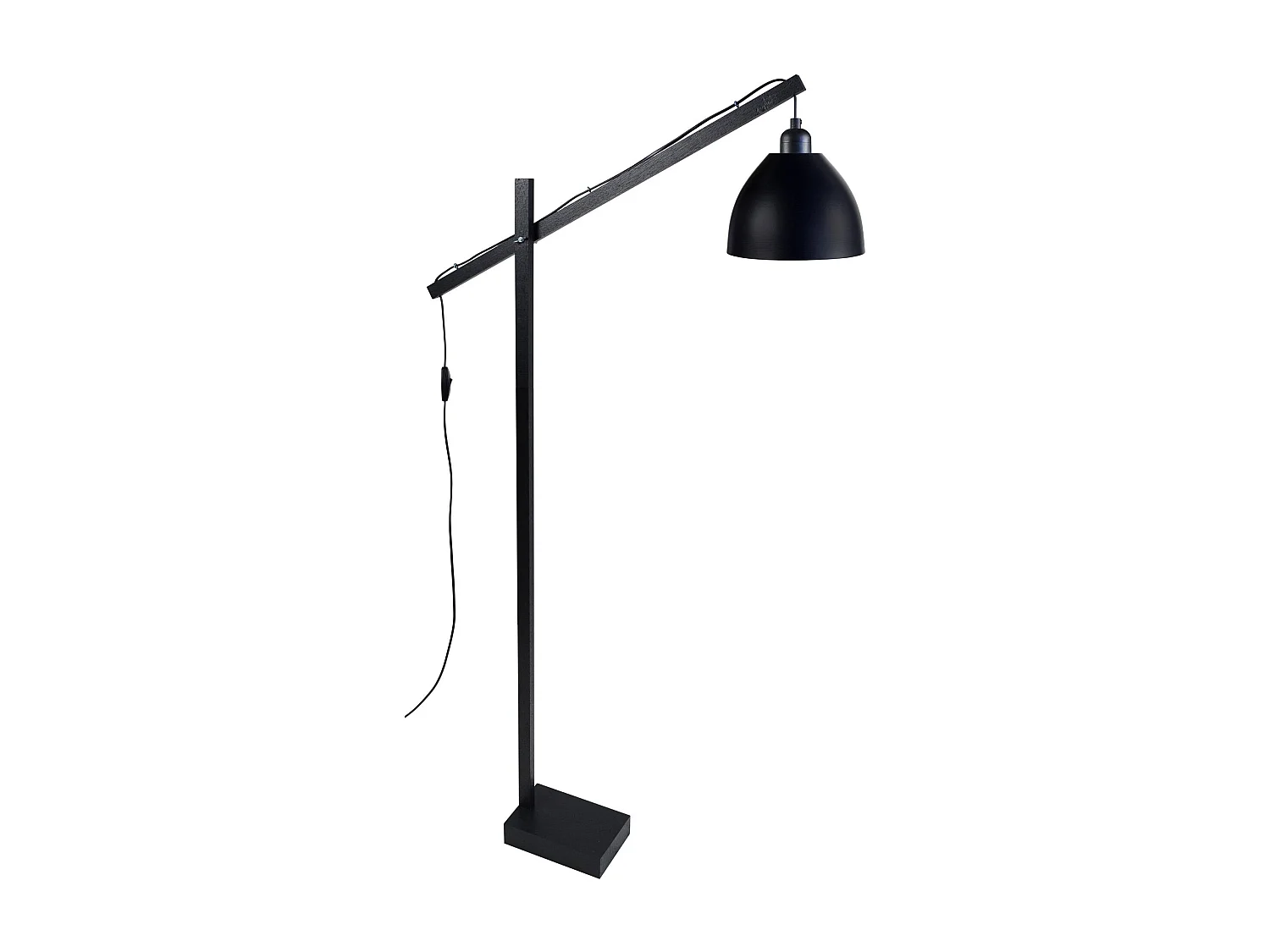 Lámpara para Escritorio TOSEL ,madera,Negro , A 180xD80xP80cm