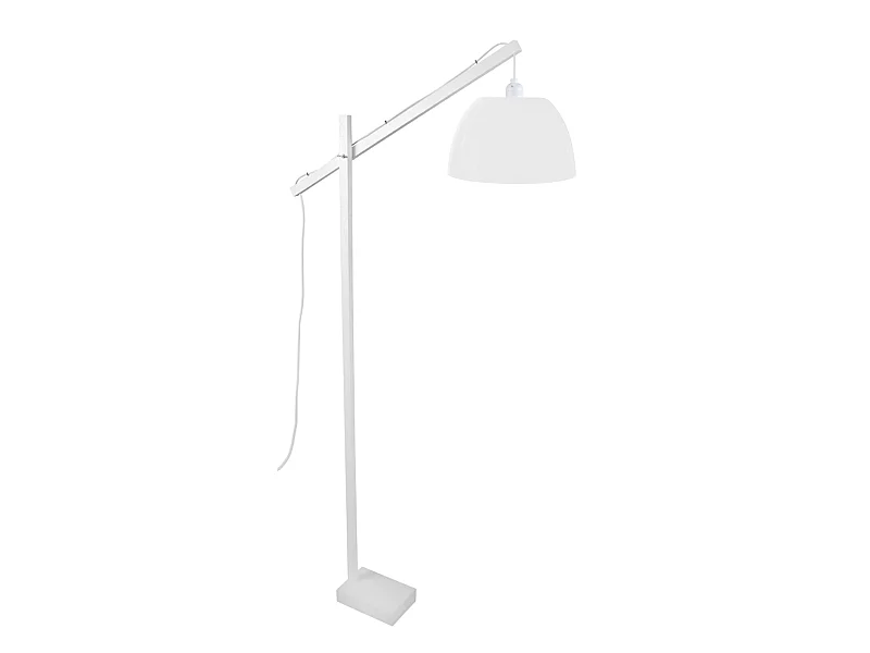 PILORI PLEXI - lampadaire liseuse articulé bois blanc