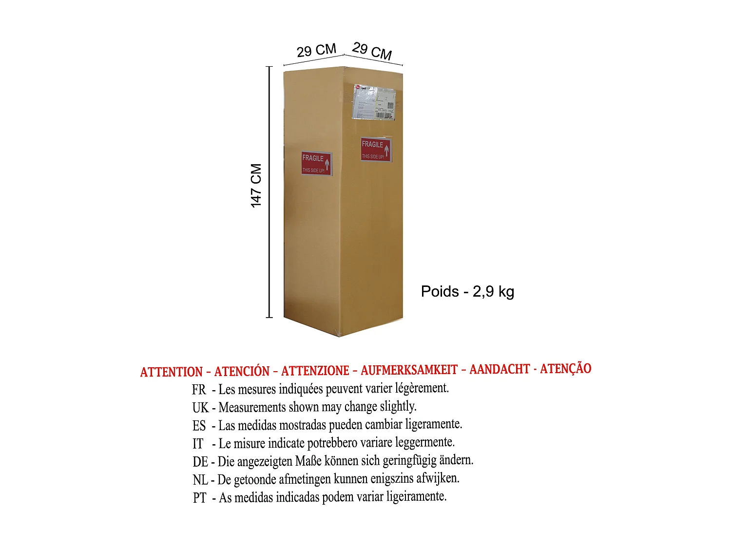 Lampadaire de Bureau TOSEL ,bois,naturel, H180xD80xP80cm