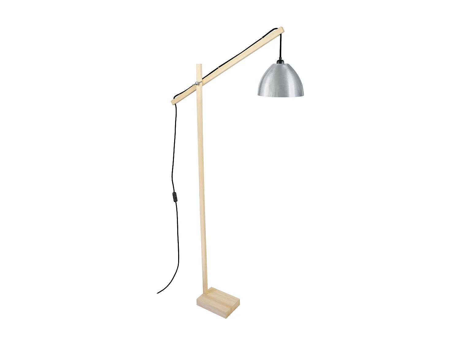 Lámpara para Escritorio TOSEL ,madera,natural,A180xD80x P 80cm