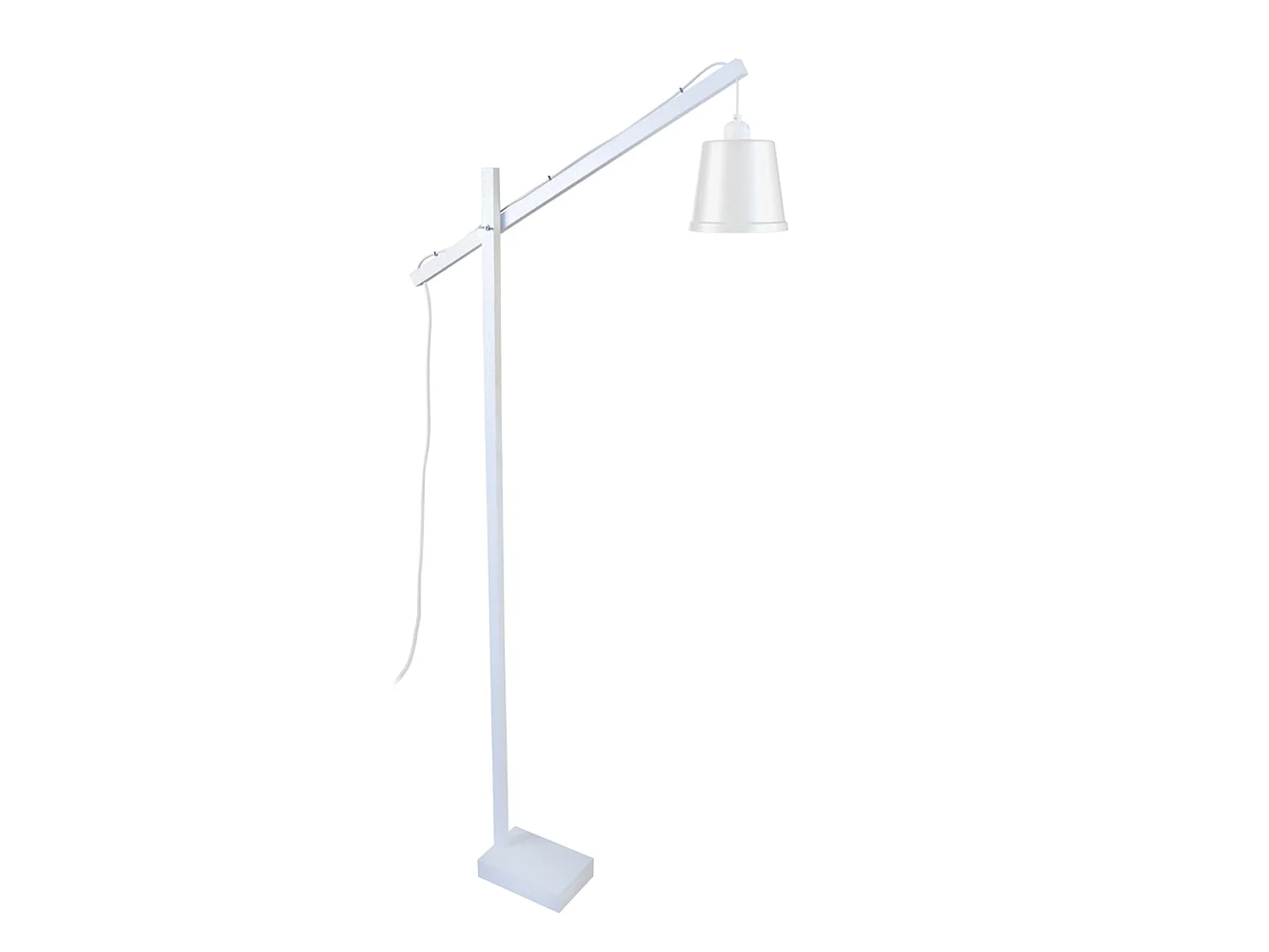 PILORI FACTORY - lampadaire liseuse articulé bois blanc