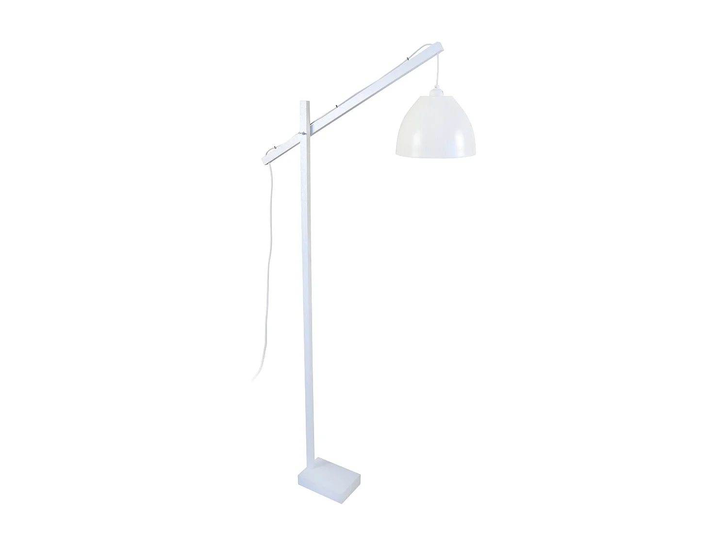 Candeeiro de Pé TOSEL LOT tecido coluna acinzentado D40 x  H150  cm