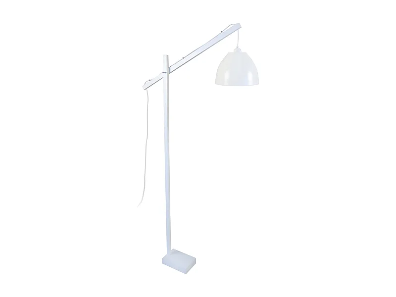 Candeeiro de Pé TOSEL LOT tecido coluna acinzentado D40 x  H150  cm