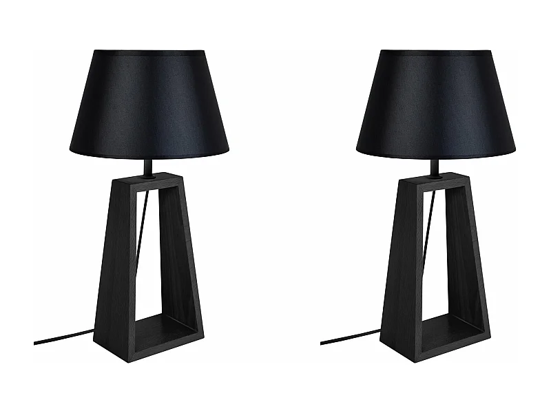 Abajur TOSEL MALMO LT2 tecido tripé taupe D30 x  H55  cm