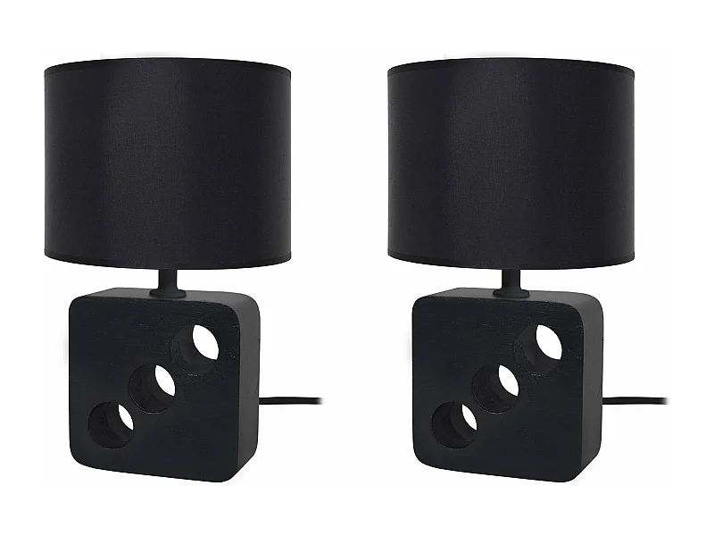 Abajur TOSEL IRINA LT2 tecido cônico Verde D22 x  H32  cm