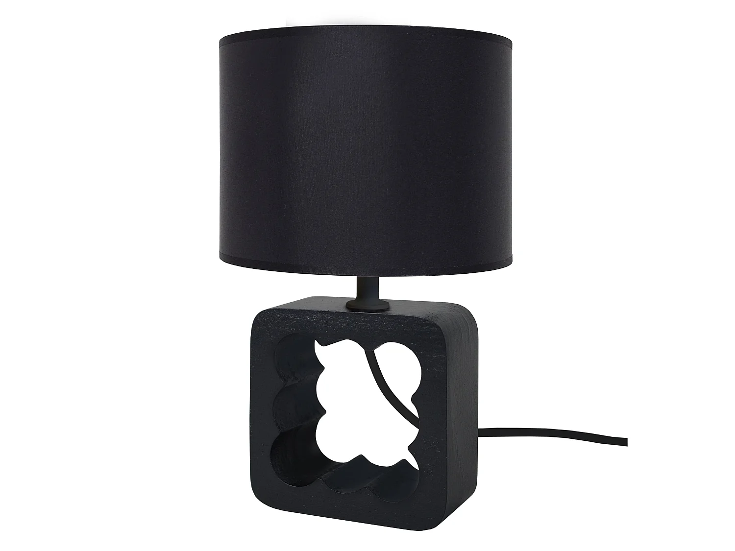 Candeeiro de mesa TOSEL VILI A tecido coluna taupe D25 x  H54  cm