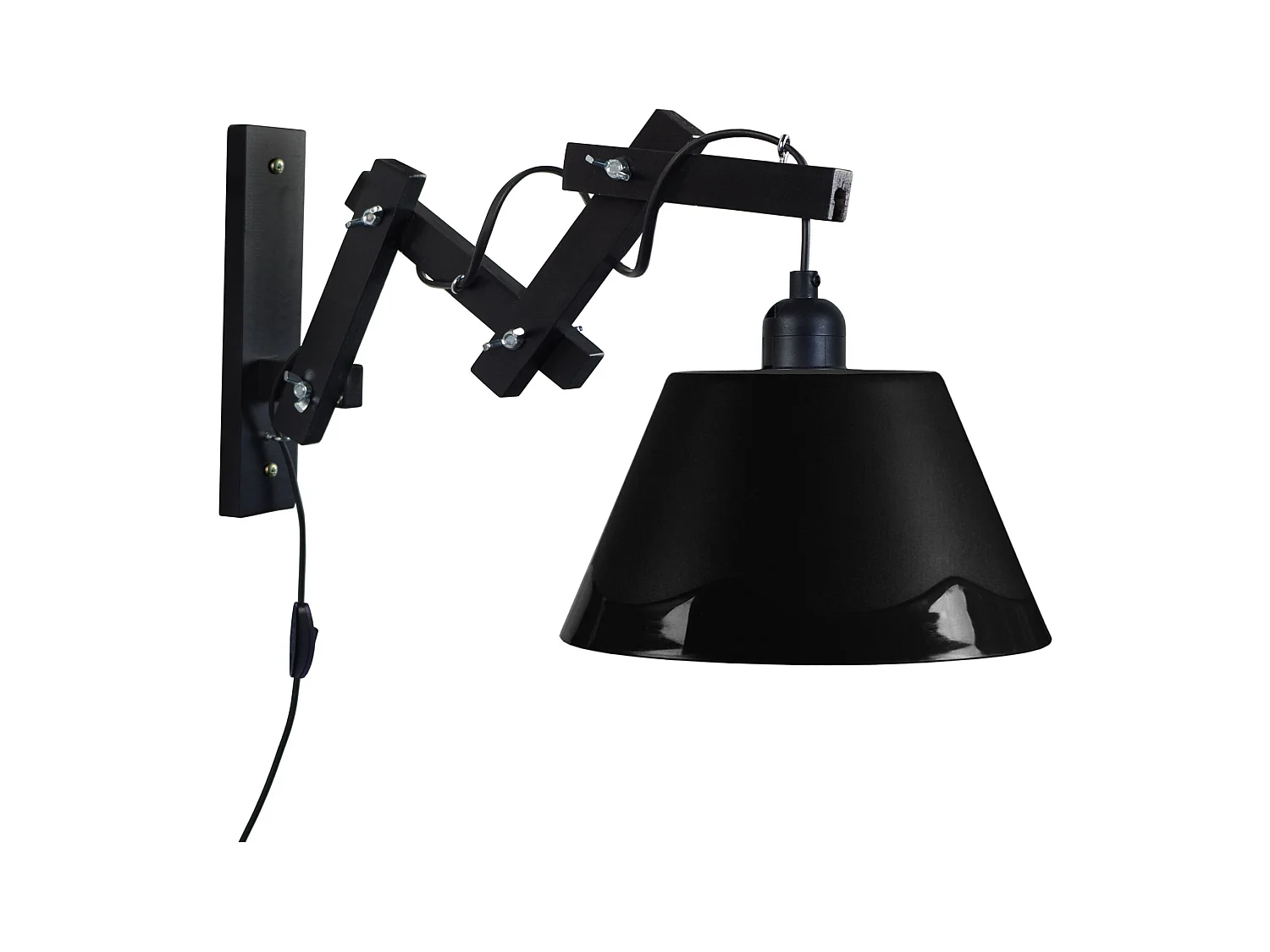Aplique TOSEL ,madera, Negro ,A30xD30xP30cm