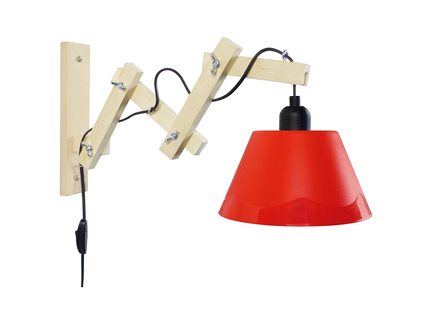Aplique TOSEL ,madera,natural,A55xD 40xP40 cm