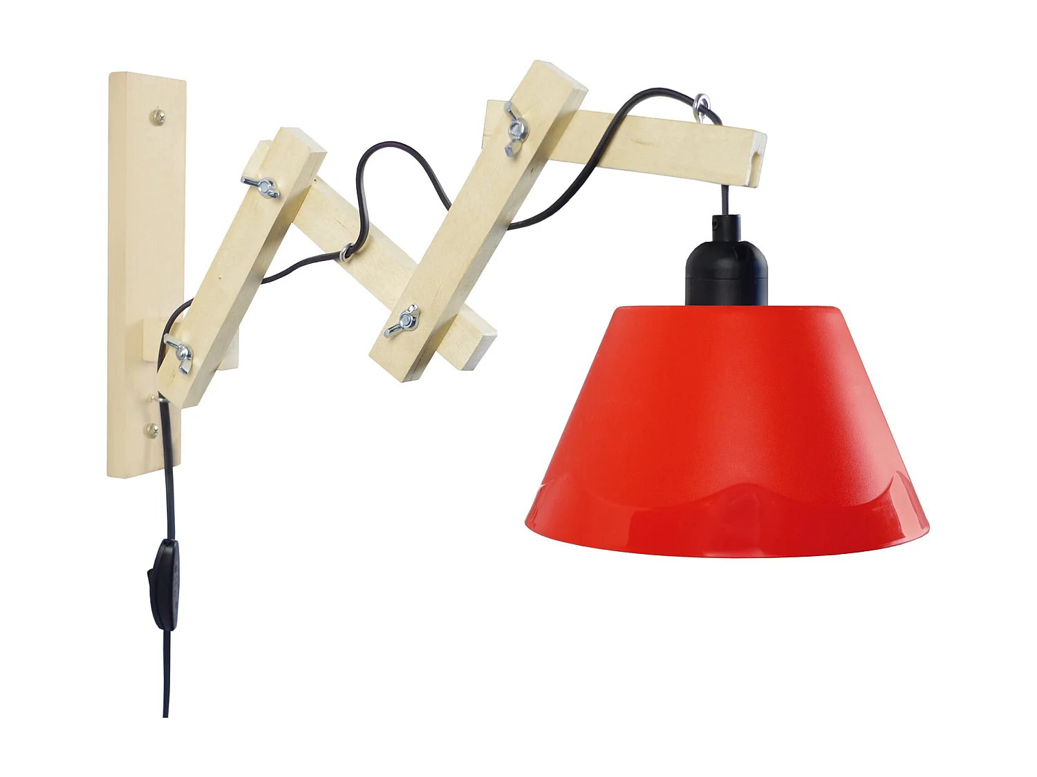 Applique TOSEL ,bois,naturel,H55xD 40xP40 cm