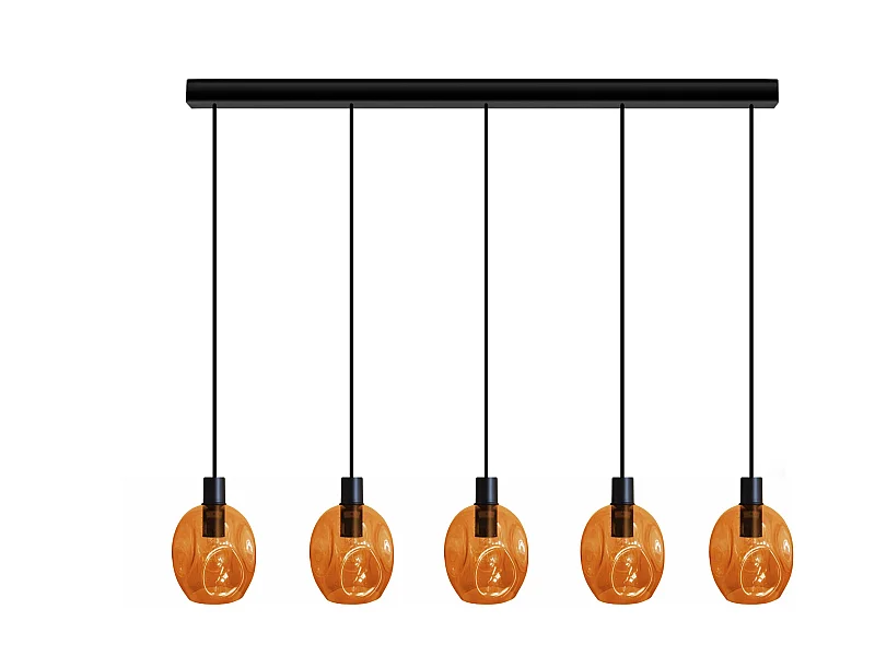 Suspensão TOSEL  VINGOLF vidro bar pálido D60 x  H100  cm