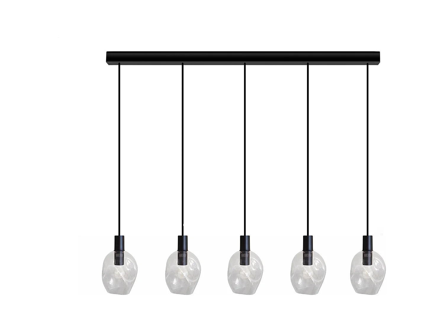 Lustre TOSEL ,métal,Transparent ,P100xD20xDH cm