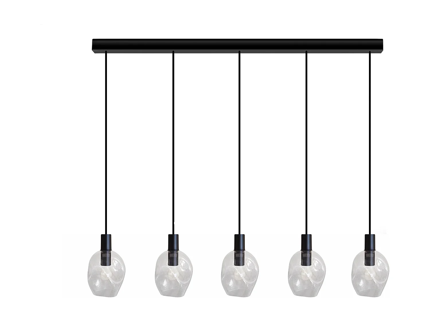 Suspensão TOSEL  VINGOLF vidro bar azul acinzentado D60 x  H100  cm