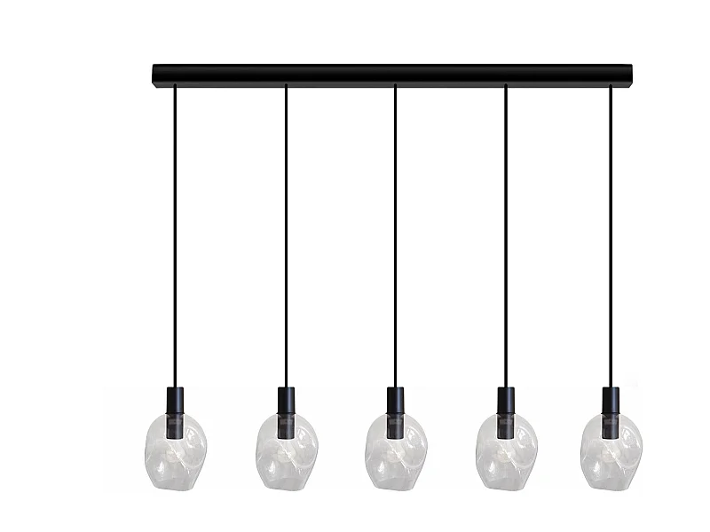 Lustre TOSEL ,métal,Transparent ,P100xD20xDH cm