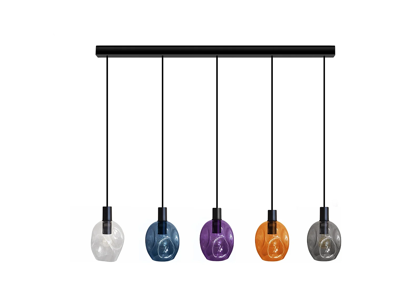 Lustre TOSEL ,métal,Noir ,P100xD20xDHcm