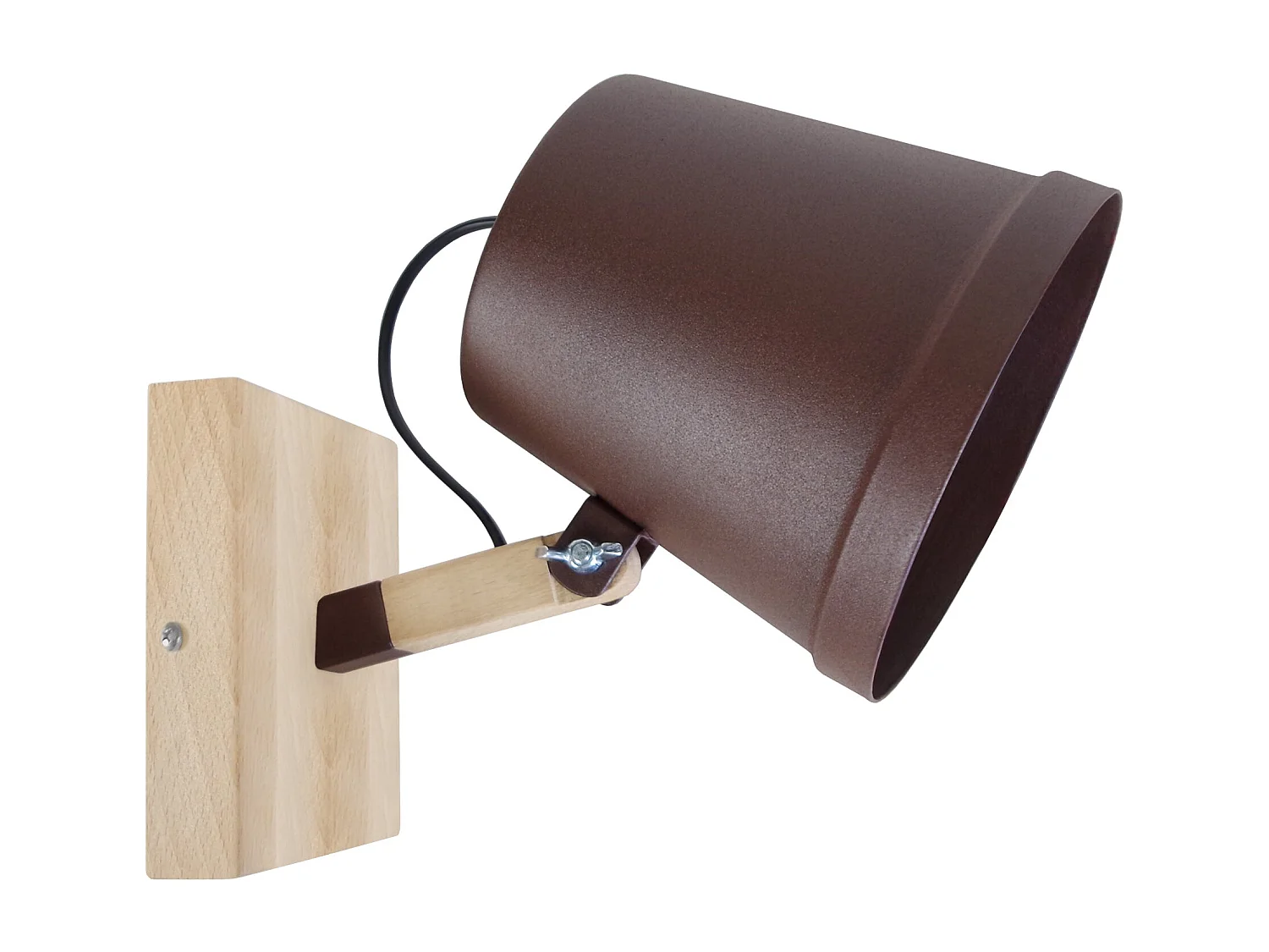 Aplique TOSEL FACTORY metal articulado castanho D20 x  H28  cm