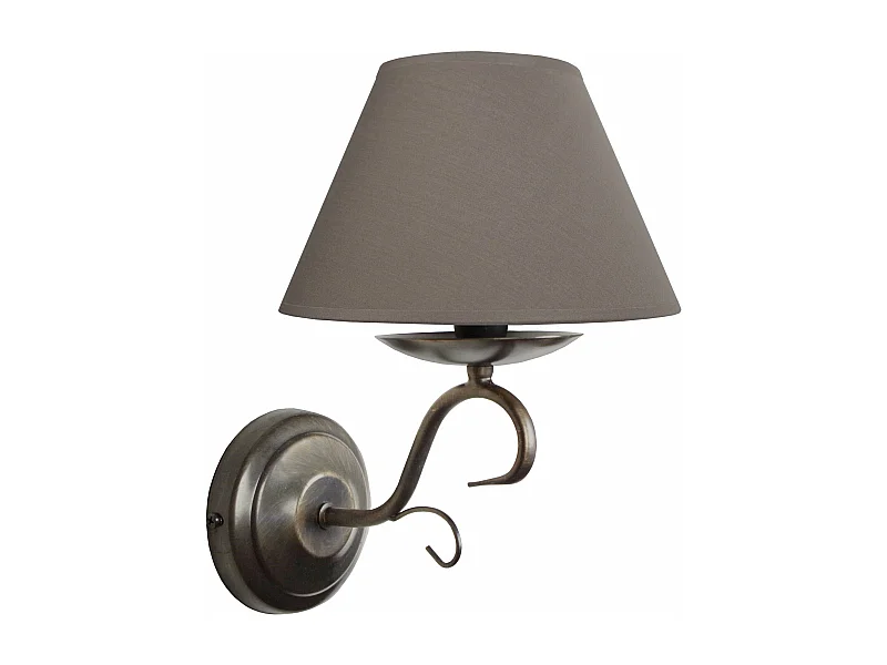 Aplique TOSEL EPOCA tecido braço taupe D28 x  H15  cm