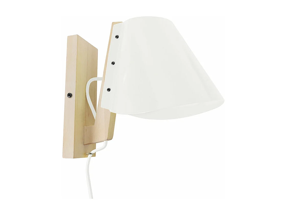 Aplique TOSEL BILEZA metal armado marfim D16 x  H24  cm