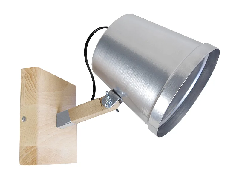 Aplique TOSEL FACTORY metal articulado cinza D20 x  H28  cm