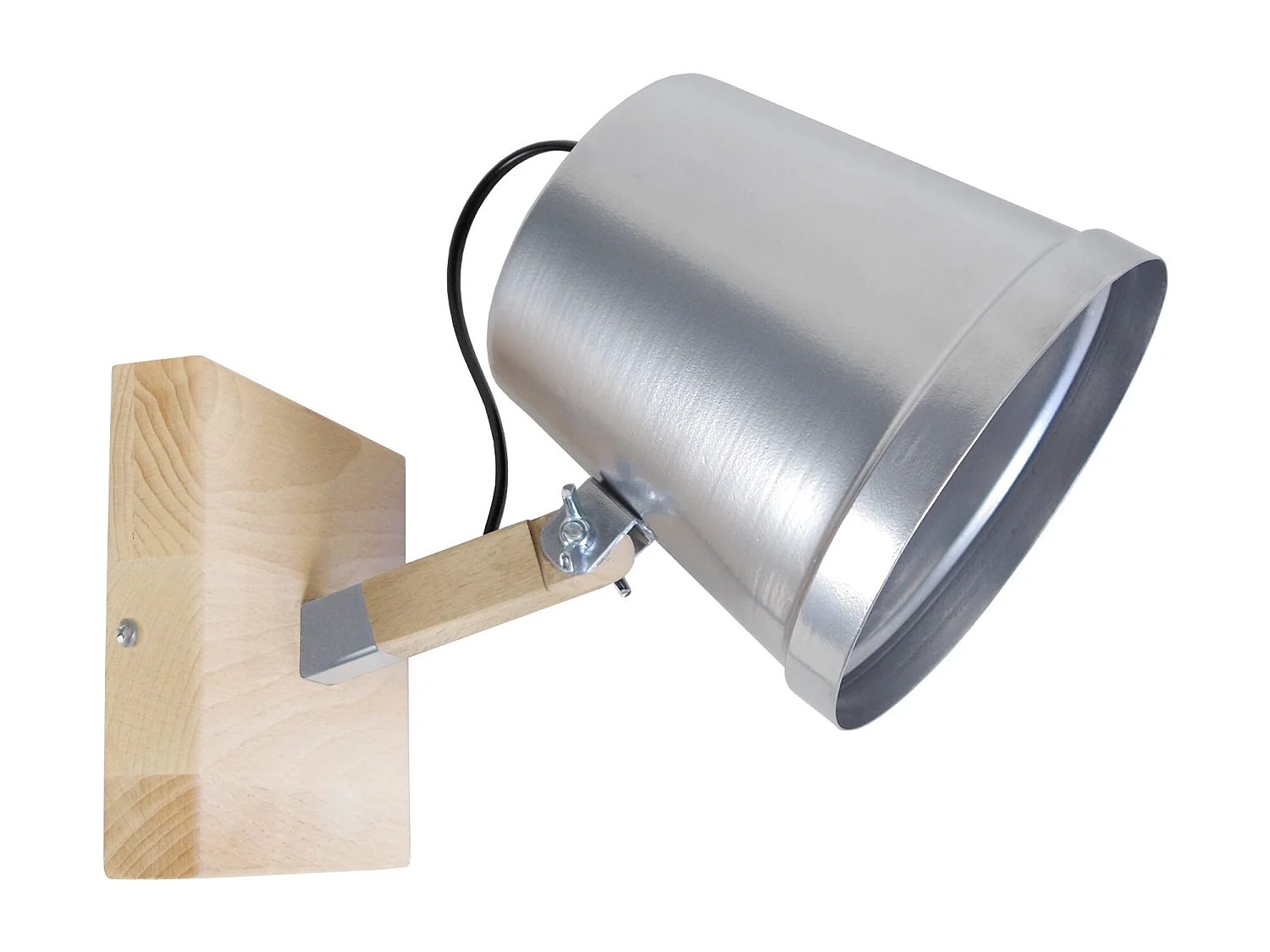 Applique TOSEL ,métal,naturel,H 28xD15x P 20cm