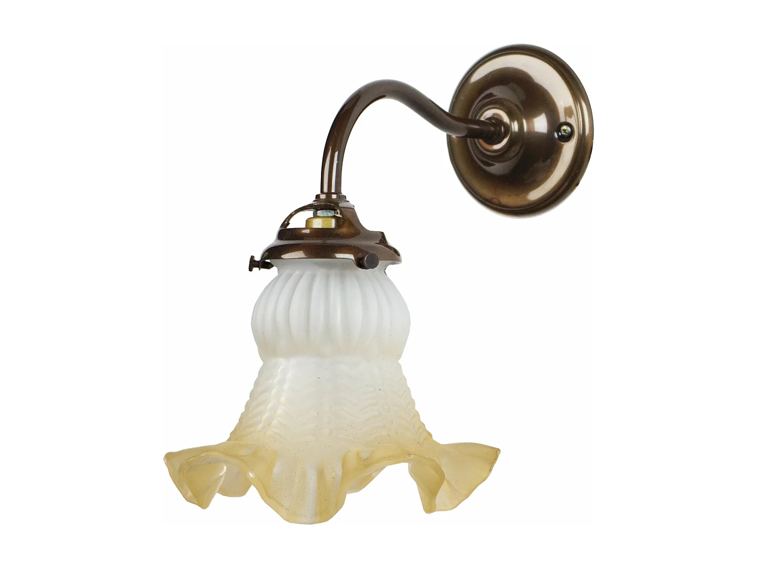 Applique 15cm. verre satiné