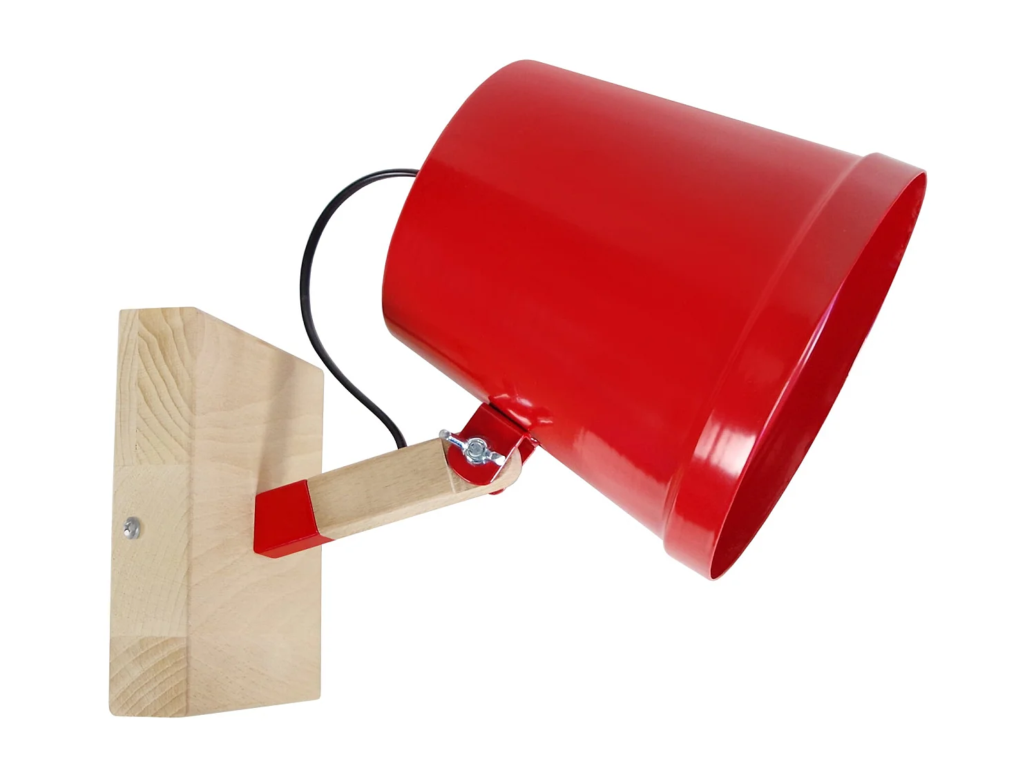 Aplique TOSEL FACTORY metal articulado vermelho D20 x  H28  cm