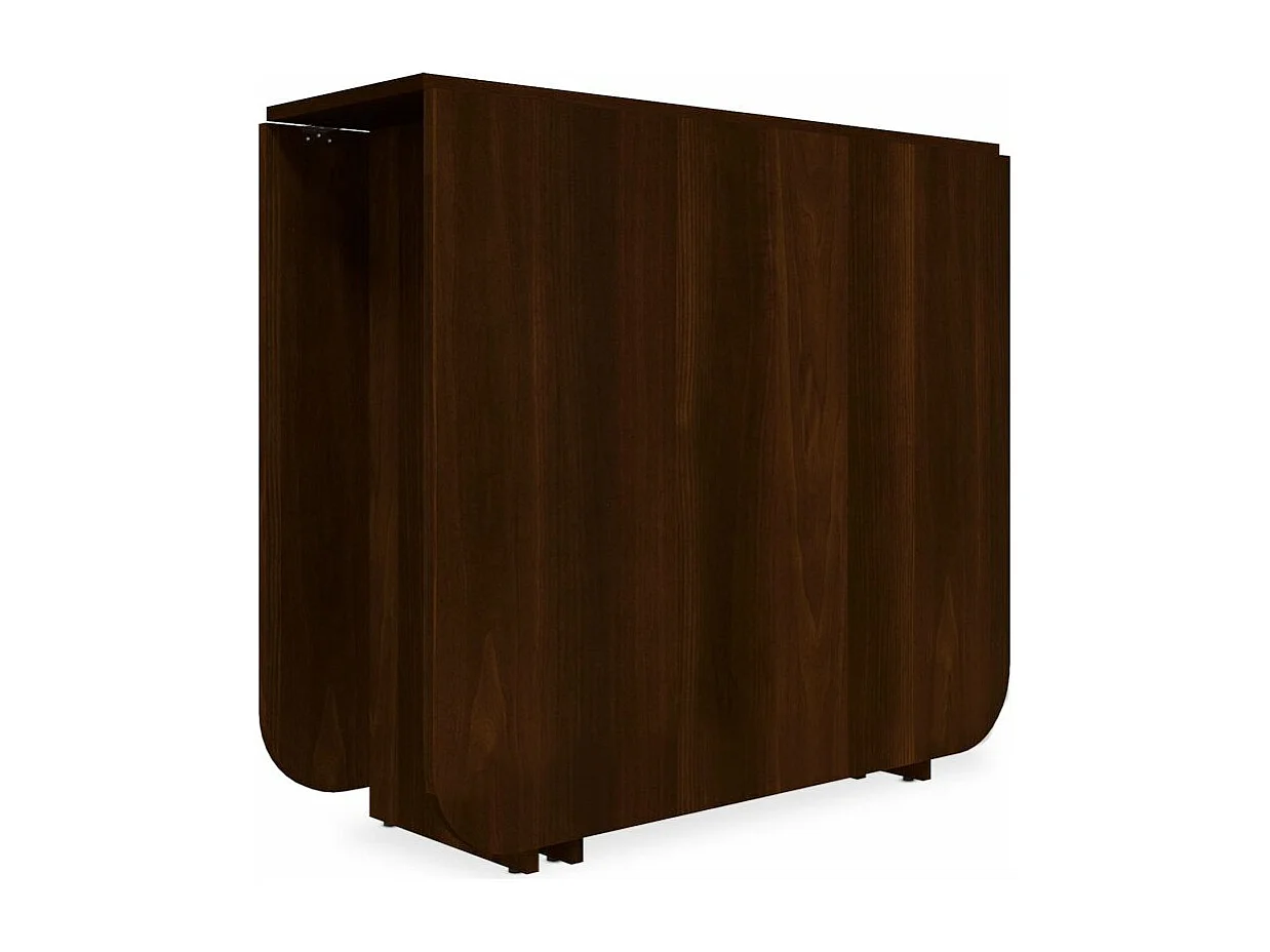 Table rectangulaire extensible Curbania Bois Marron Foncé