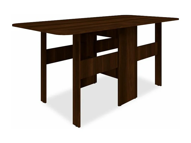 Table rectangulaire extensible Curbania Bois Marron Foncé