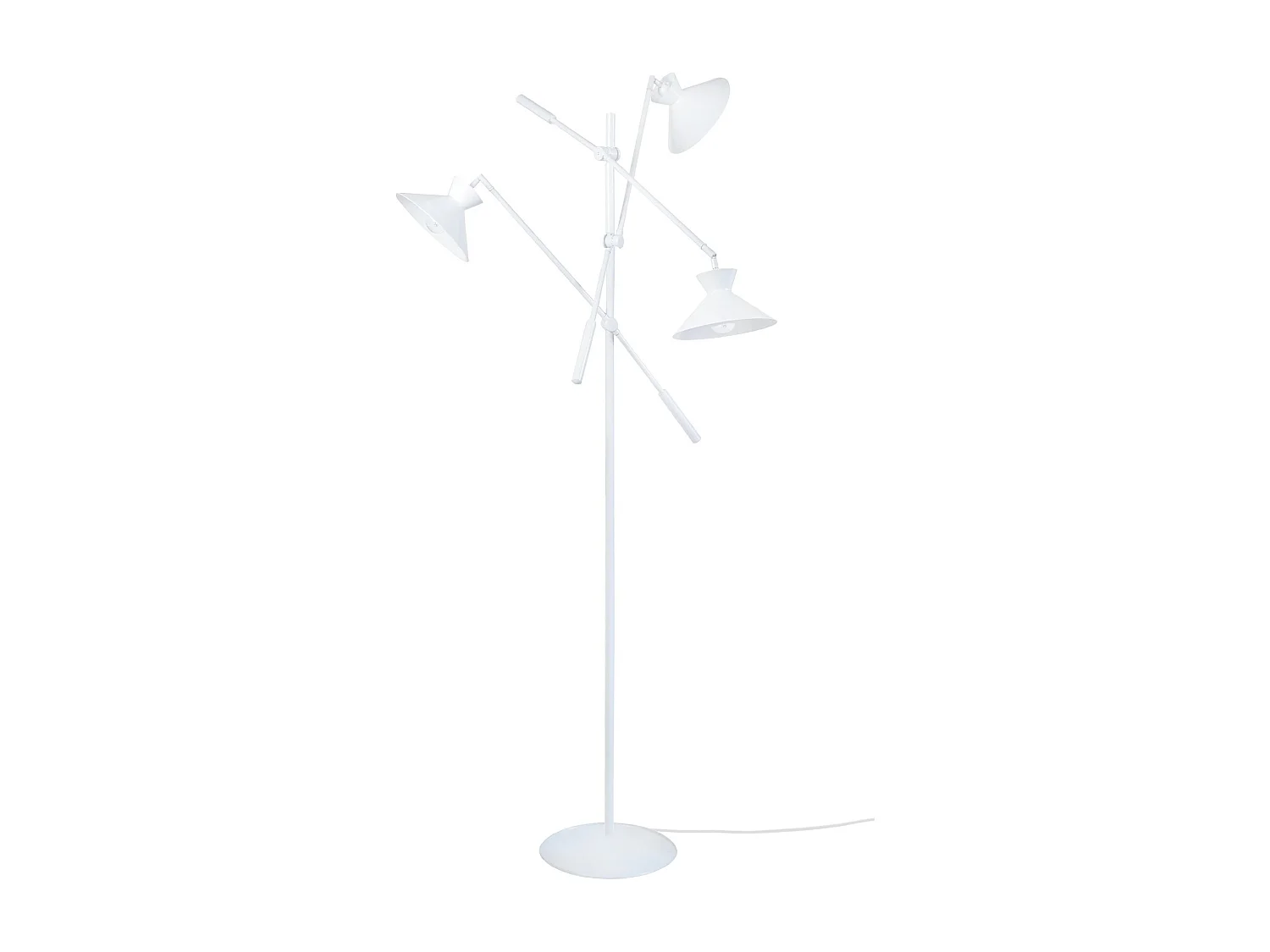 Candeeiro de Pé TOSEL THOR tecido certo cru D45 x  H156  cm