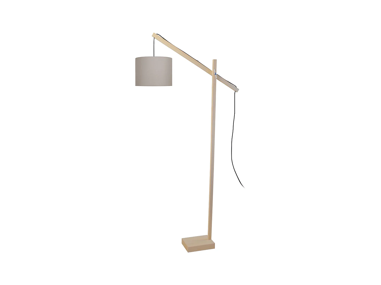 Candeeiro de Pé TOSEL KALMAR tecido coluna verruga D40 x  H155  cm