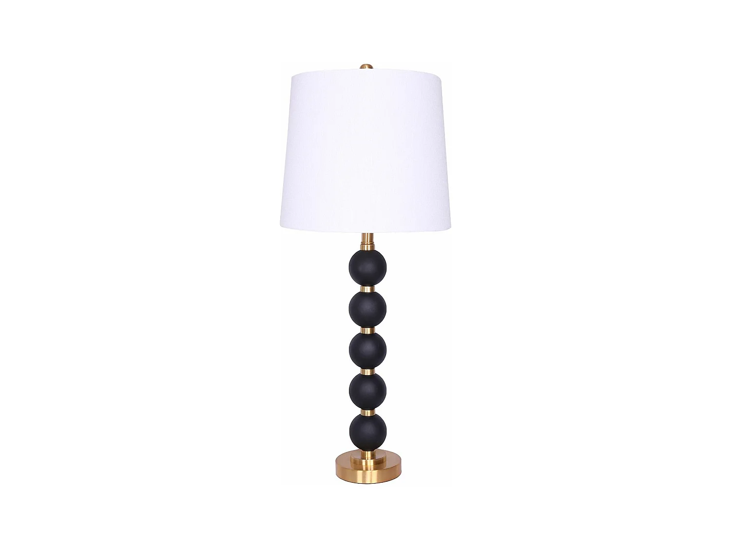 Lampe à Poser Design "Davina" 81cm Noir & Blanc