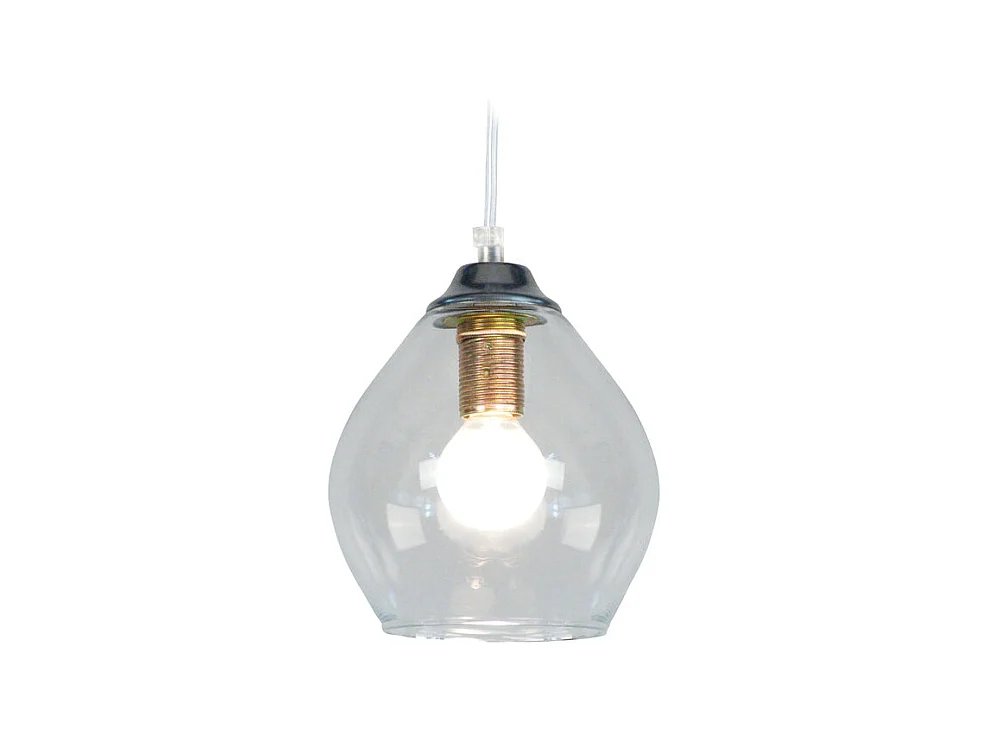 Suspension TOSEL ,verre,Aluminio, H 80xD18x P 18cm