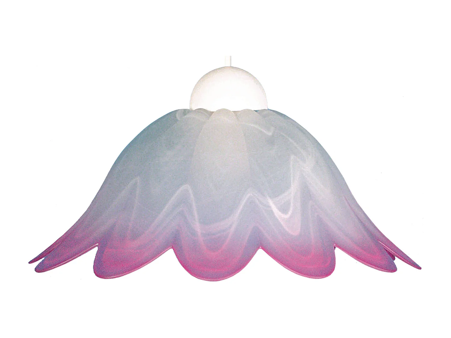 Suspensão TOSEL  BETINA vidro cúpula rosa D29 x  H70  cm