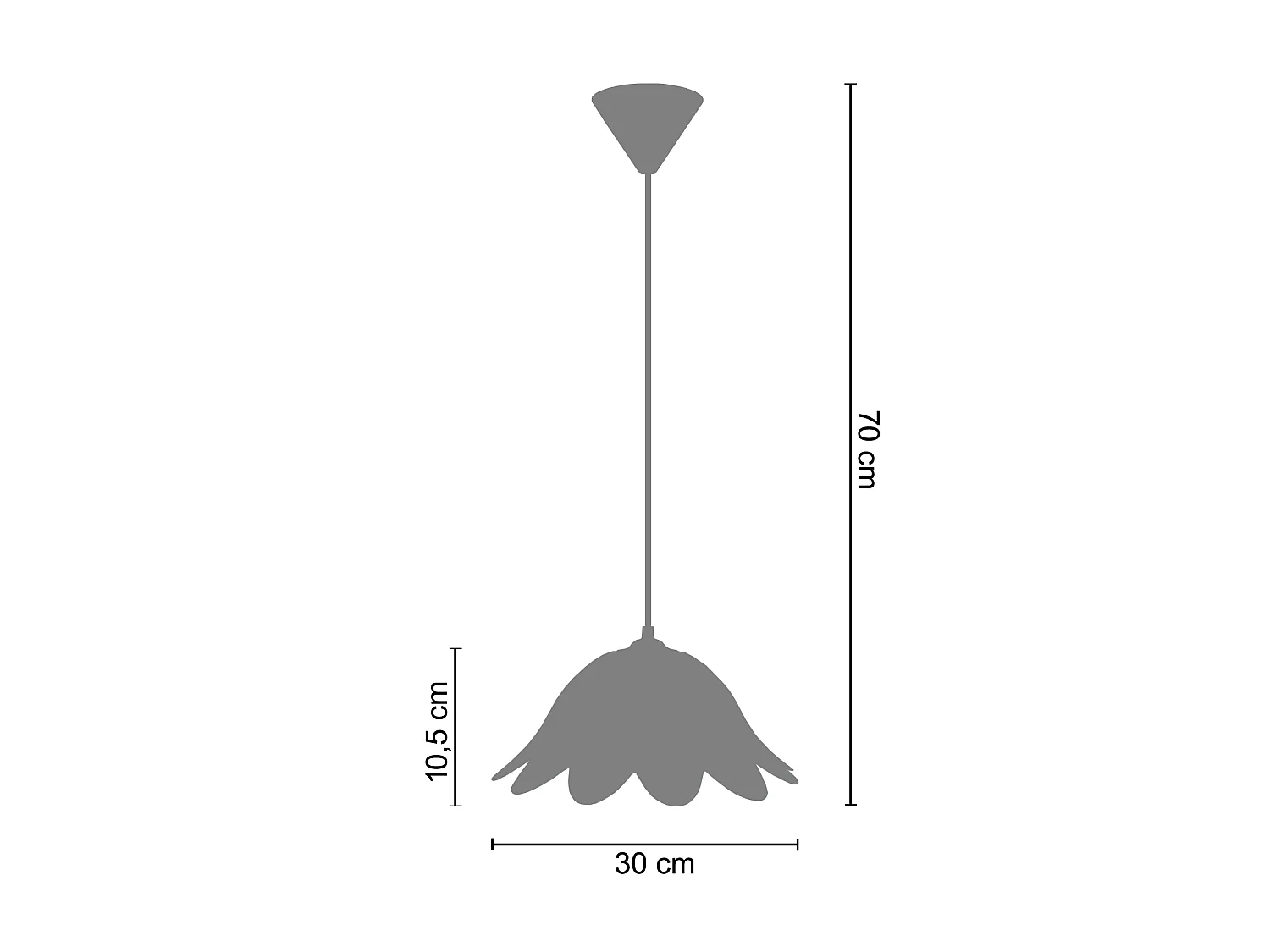 Lampadario a sospensione  vetro cupola SIENA  albâtre rosa D'30 cm