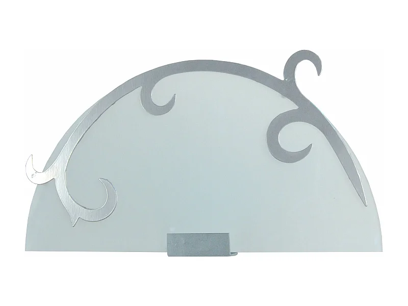 Aplique TOSEL LYS VERRE vidro certo cetim D25 x  H16  cm