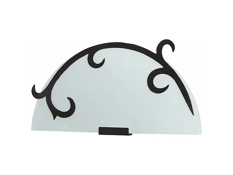 Aplique TOSEL LYS VERRE vidro certo aveludado D25 x  H16  cm