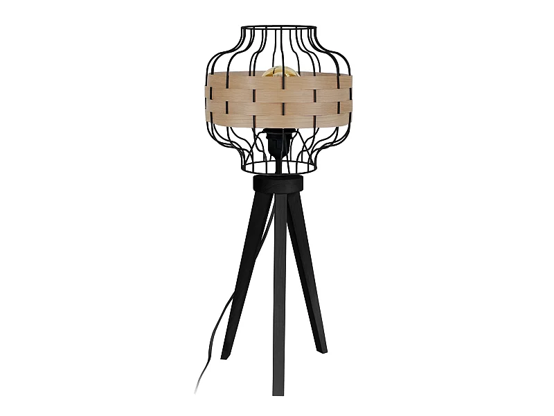 Candeeiro de mesa TOSEL POT tecido vaso óleo D30 x  H45  cm