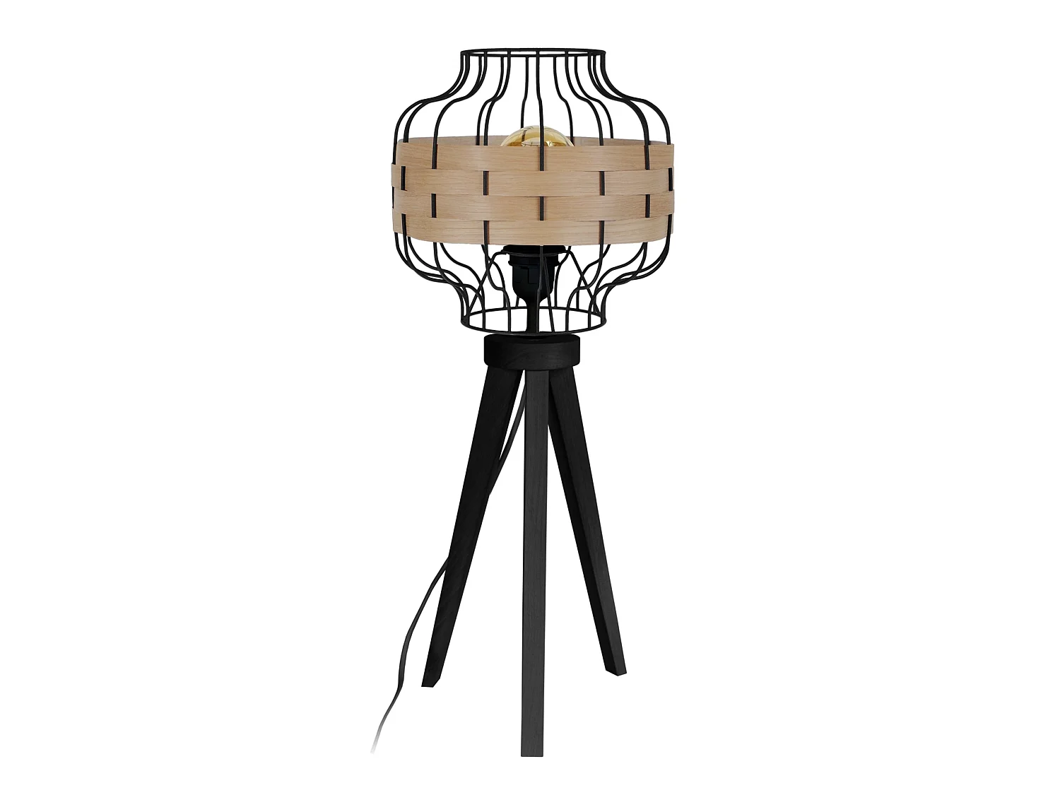 Candeeiro de mesa TOSEL POT tecido vaso óleo D30 x  H45  cm