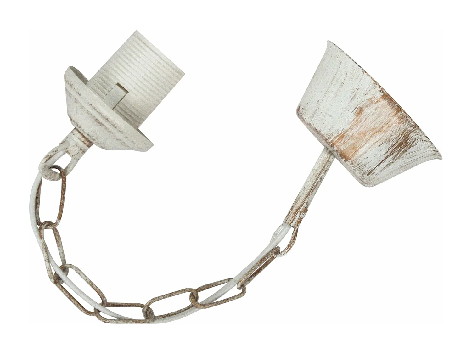 Suspensão TOSEL  PENDEL cordão de algodão globo branco D16 x  H80  cm