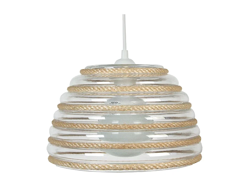 Suspension TOSEL ,métal,naturel,H75xD30xP30cm