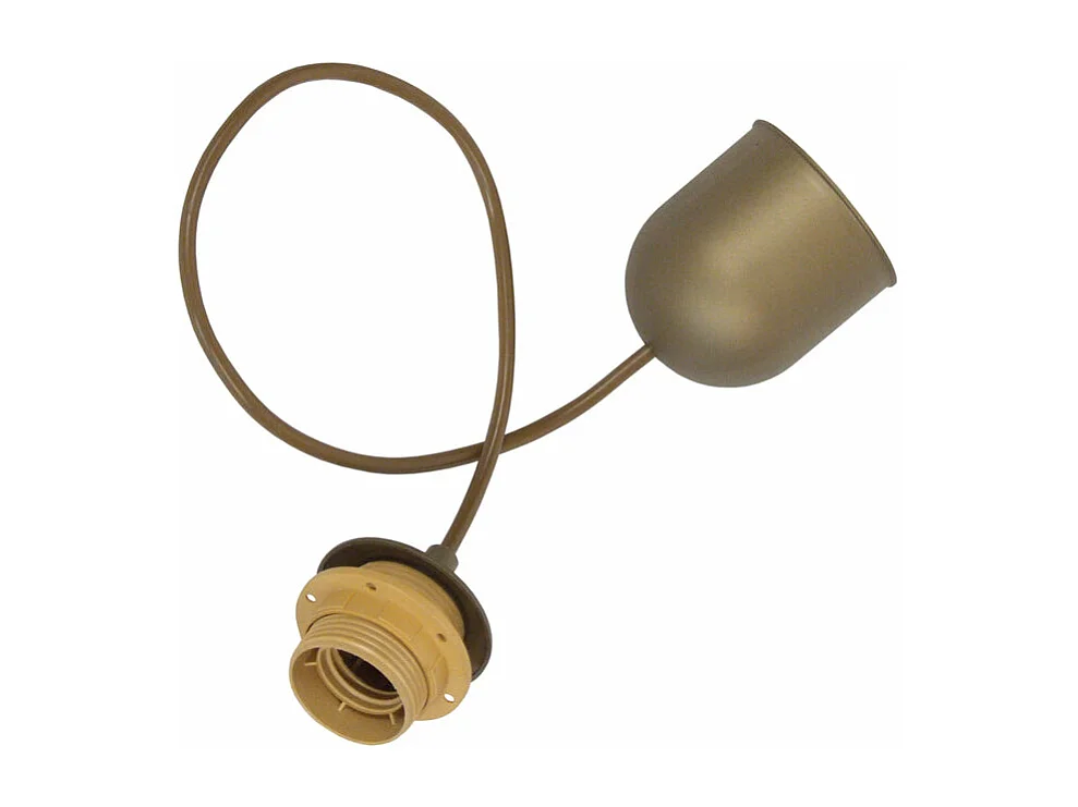 Suspensão TOSEL  PENDEL cordão de algodão globo preto D16 x  H80  cm