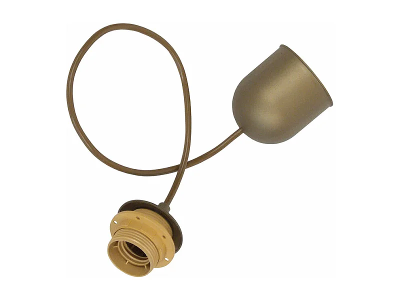 Suspensão TOSEL  PENDEL cordão de algodão globo preto D16 x  H80  cm