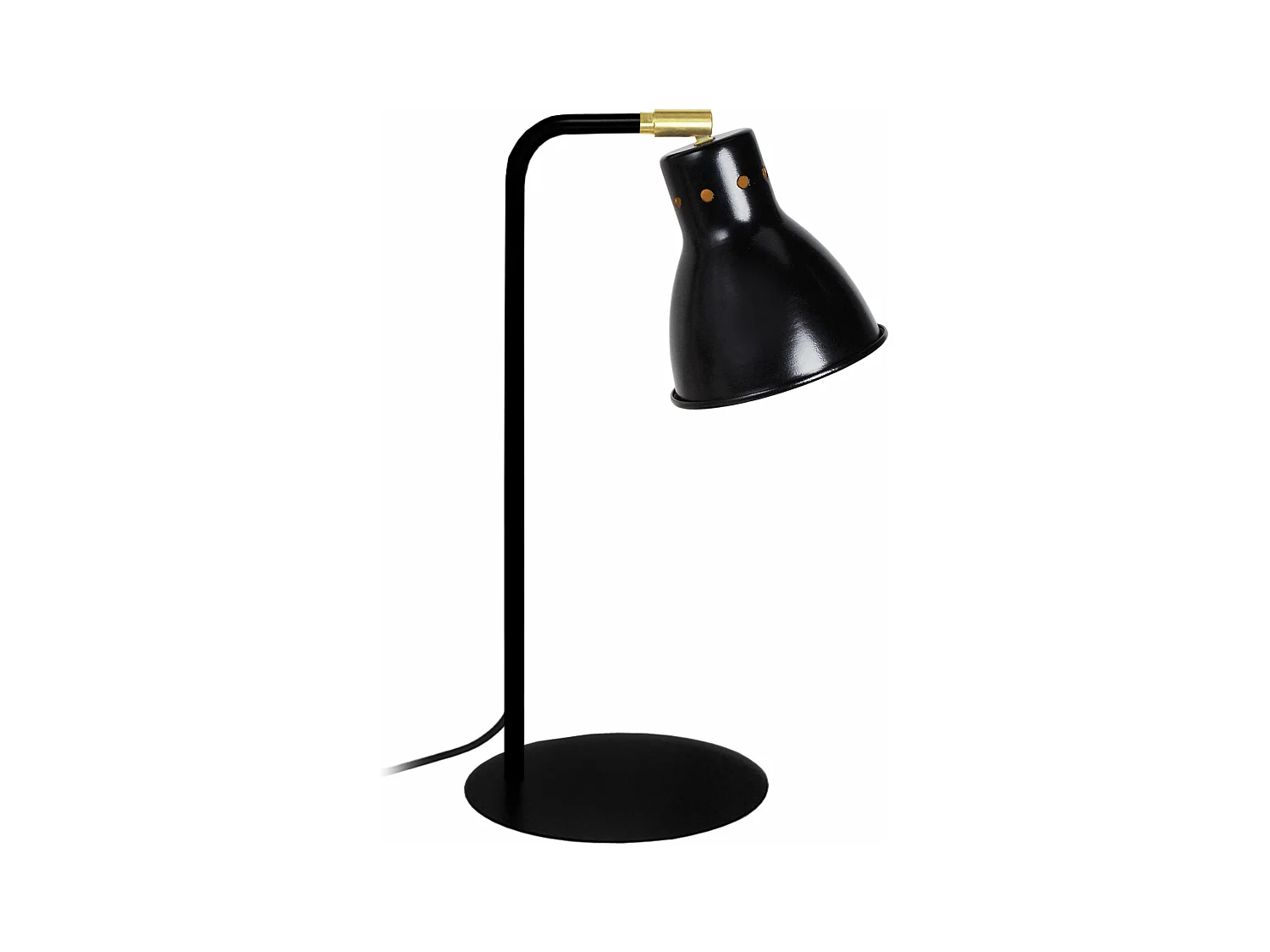 Lampe de bureau articulé métal  noir 40 cm.
