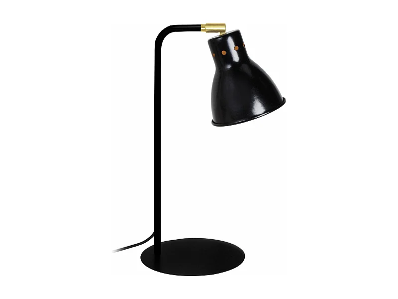 Lampe de bureau articulé métal  noir 40 cm.